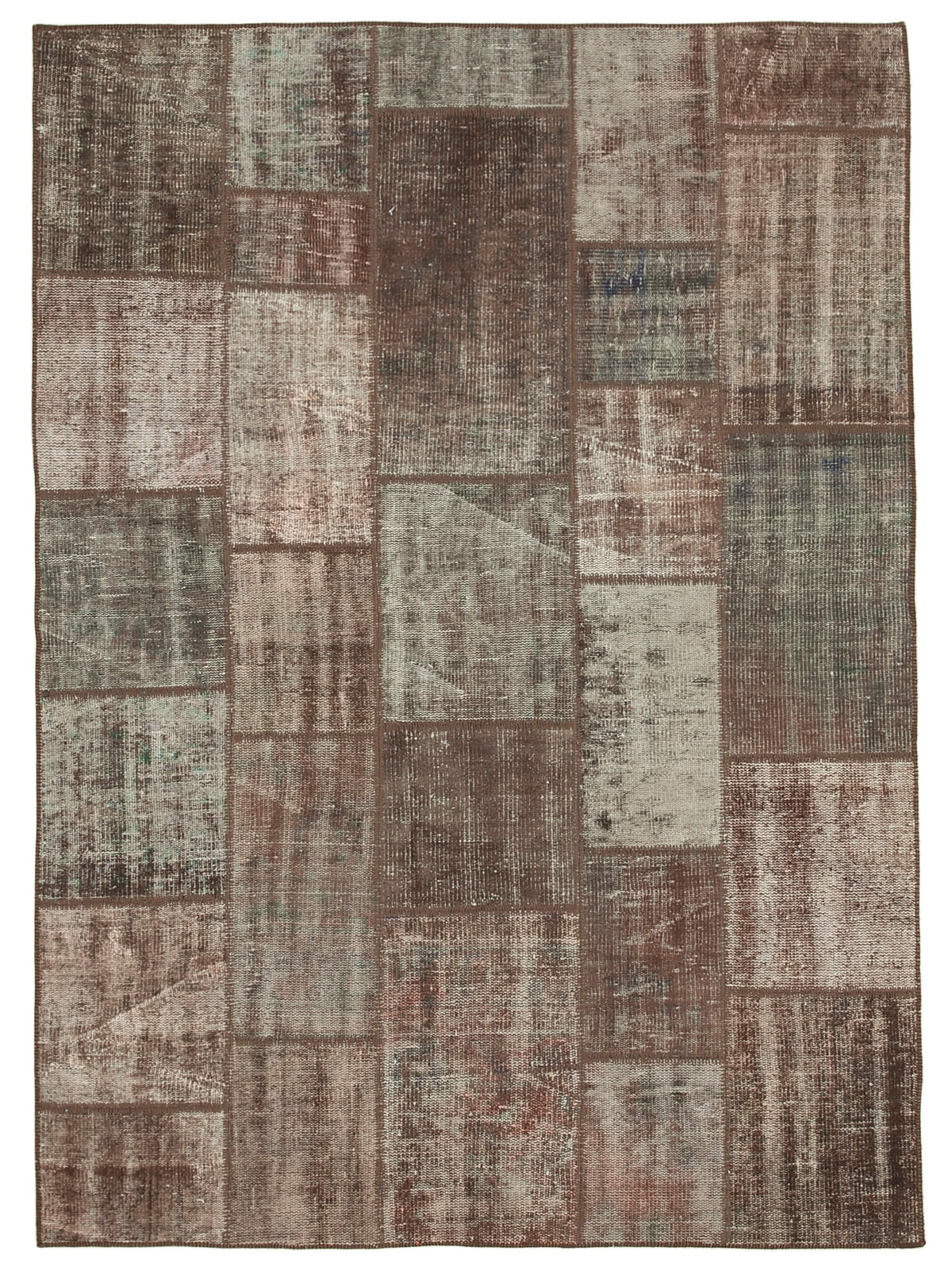 6x8 Brown Patchwork Rug - 31959