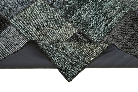 5x8 Black Patchwork Rug - 31966