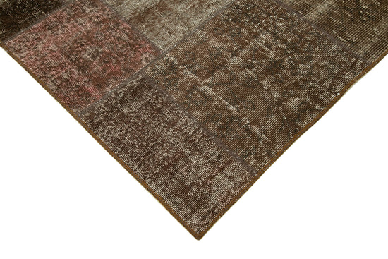 6x8 Brown Patchwork Rug - 31967