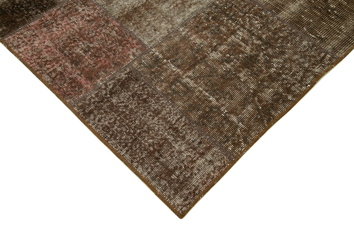 6x8 Brown Patchwork Rug - 31967
