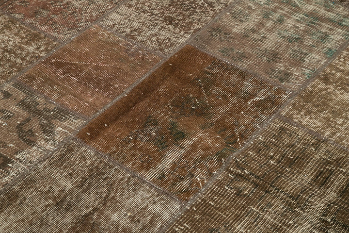 6x8 Brown Patchwork Rug - 31967