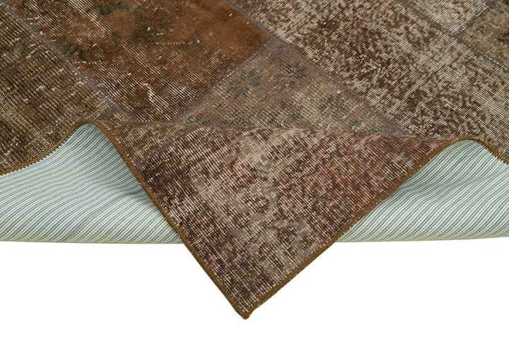 6x8 Brown Patchwork Rug - 31967