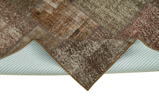 6x8 Brown Patchwork Rug - 31970