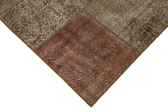 6x8 Brown Patchwork Rug - 31974