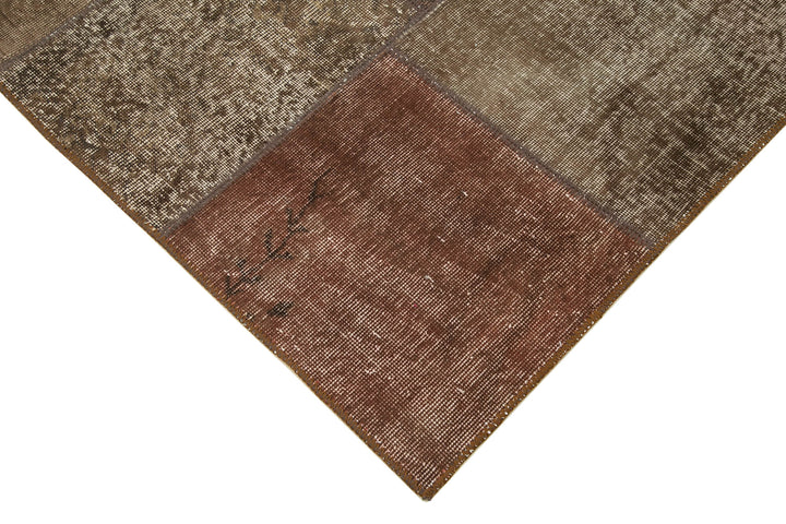 6x8 Brown Patchwork Rug - 31974