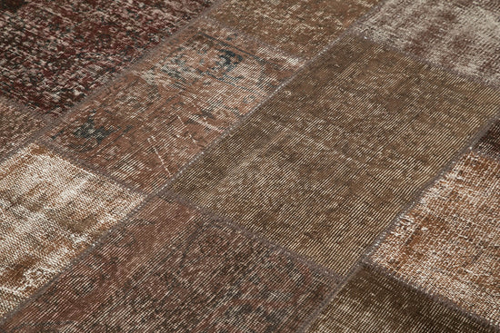 6x8 Brown Patchwork Rug - 31974