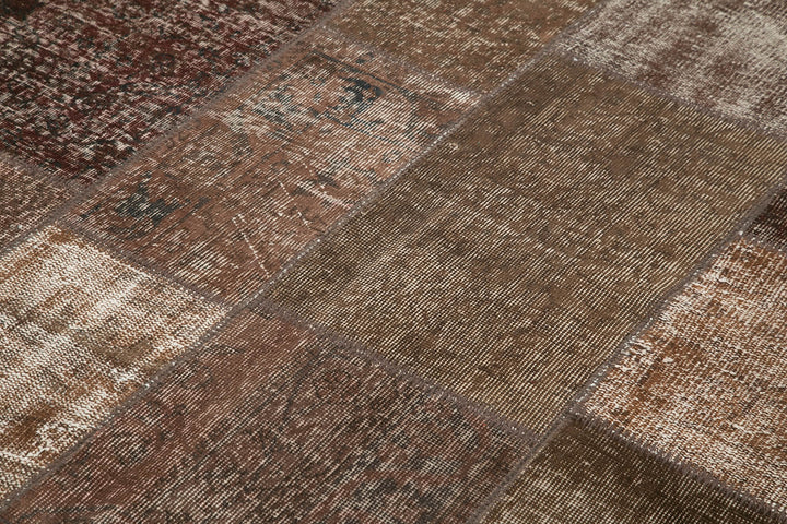 6x8 Brown Patchwork Rug - 31974
