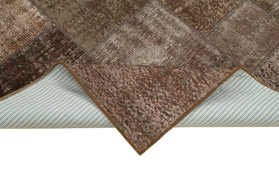 6x8 Brown Patchwork Rug - 31974