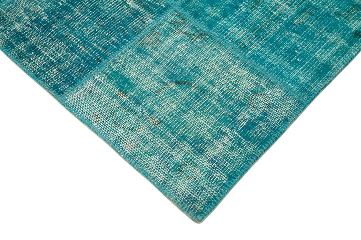 6x8 Turquoise Patchwork Rug - 31977