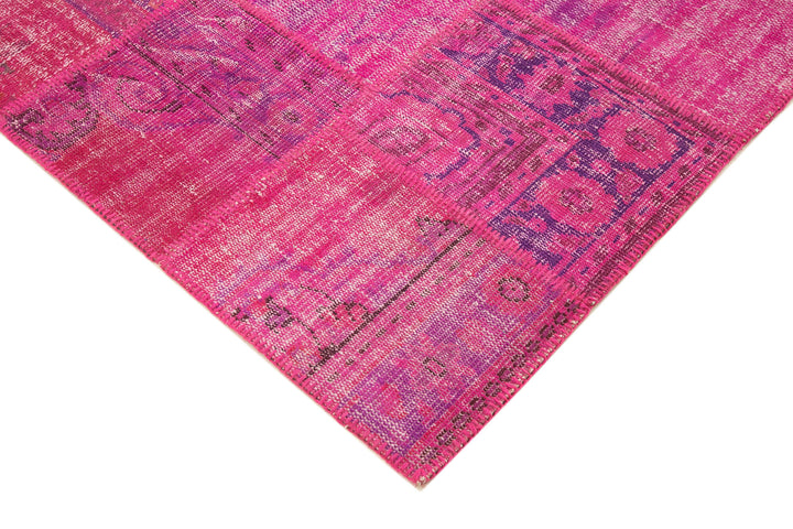 6x8 Pink Patchwork Rug - 31982