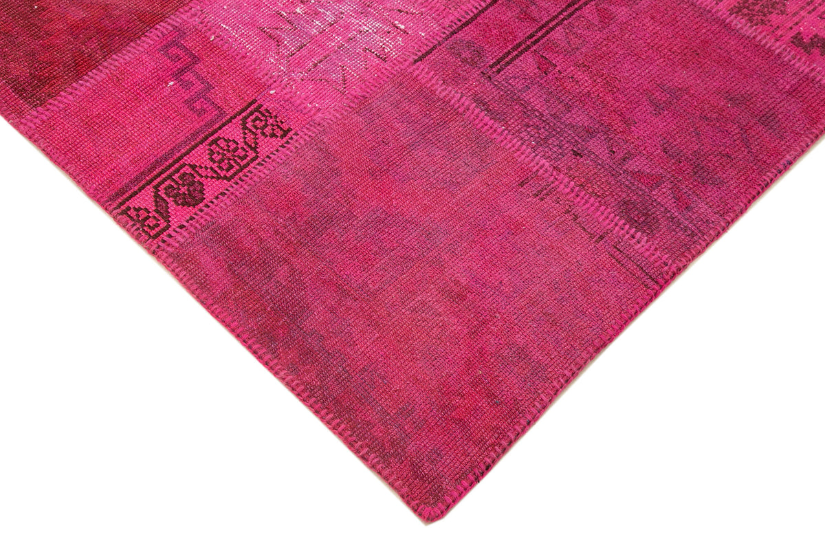 6x8 Pink Patchwork Rug - 31984