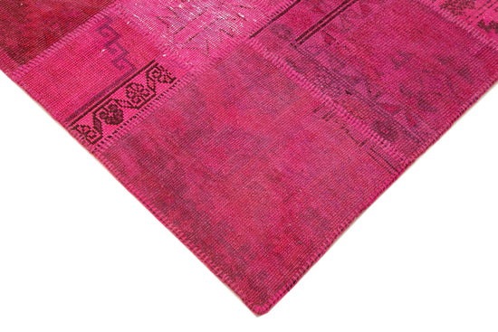 6x8 Pink Patchwork Rug - 31984