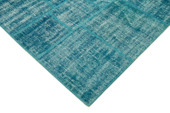 6x8 Turquoise Patchwork Rug - 31987