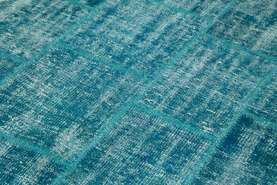 6x8 Turquoise Patchwork Rug - 31987