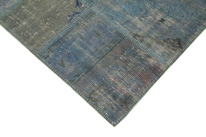 6x8 Blue Patchwork Rug - 31993