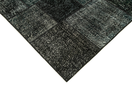 6x8 Black Patchwork Rug - 32001