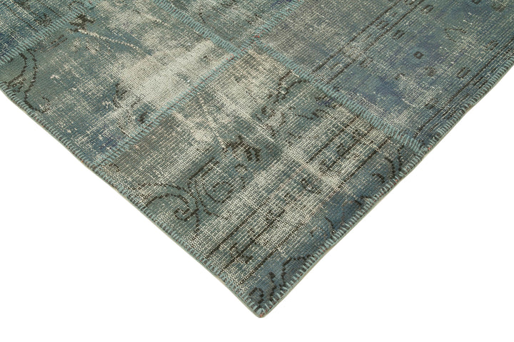 6x8 Blue Patchwork Rug - 32003