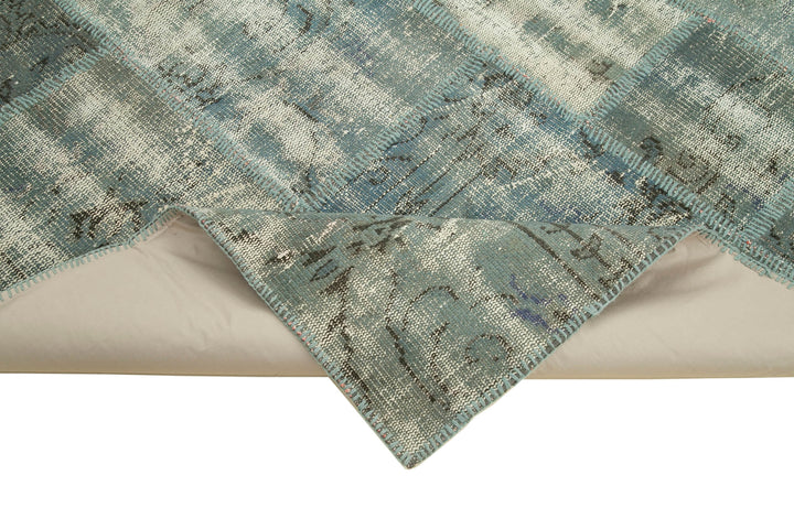 6x8 Blue Patchwork Rug - 32003