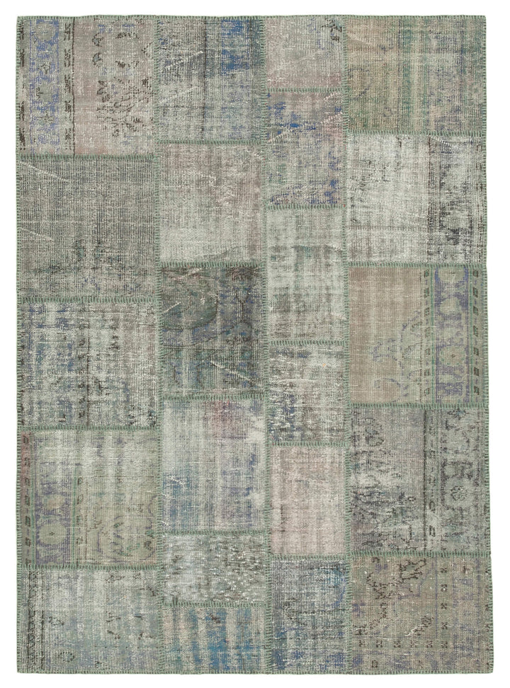 6x8 Grey Patchwork Rug - 32015