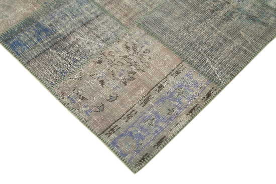 6x8 Grey Patchwork Rug - 32015