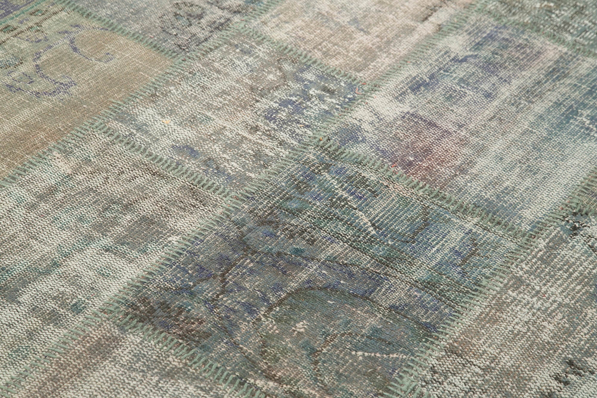 6x8 Grey Patchwork Rug - 32015