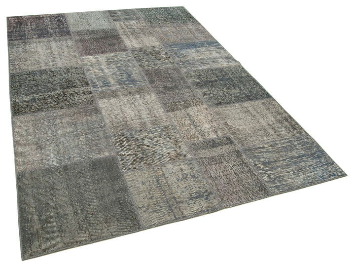 6x8 Grey Patchwork Rug - 32025