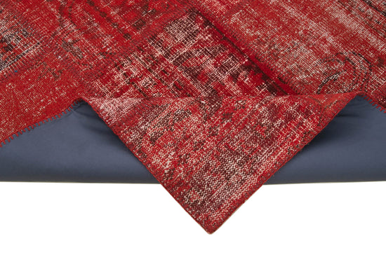 6x8 Red Patchwork Rug - 32031