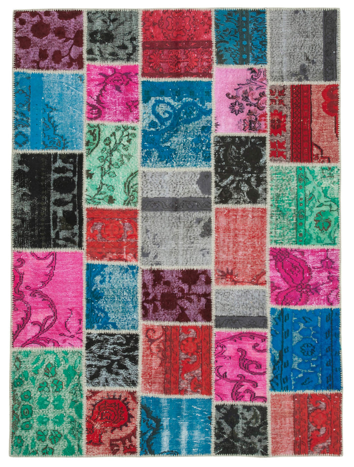 6x8 Multicolor Patchwork Rug - 32036