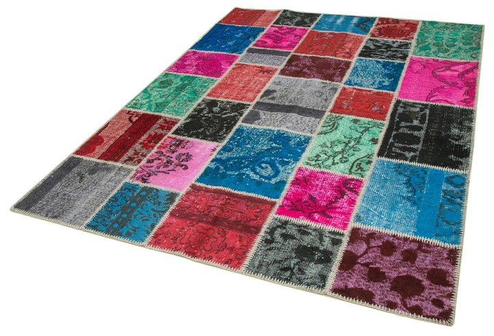 6x8 Multicolor Patchwork Rug - 32036