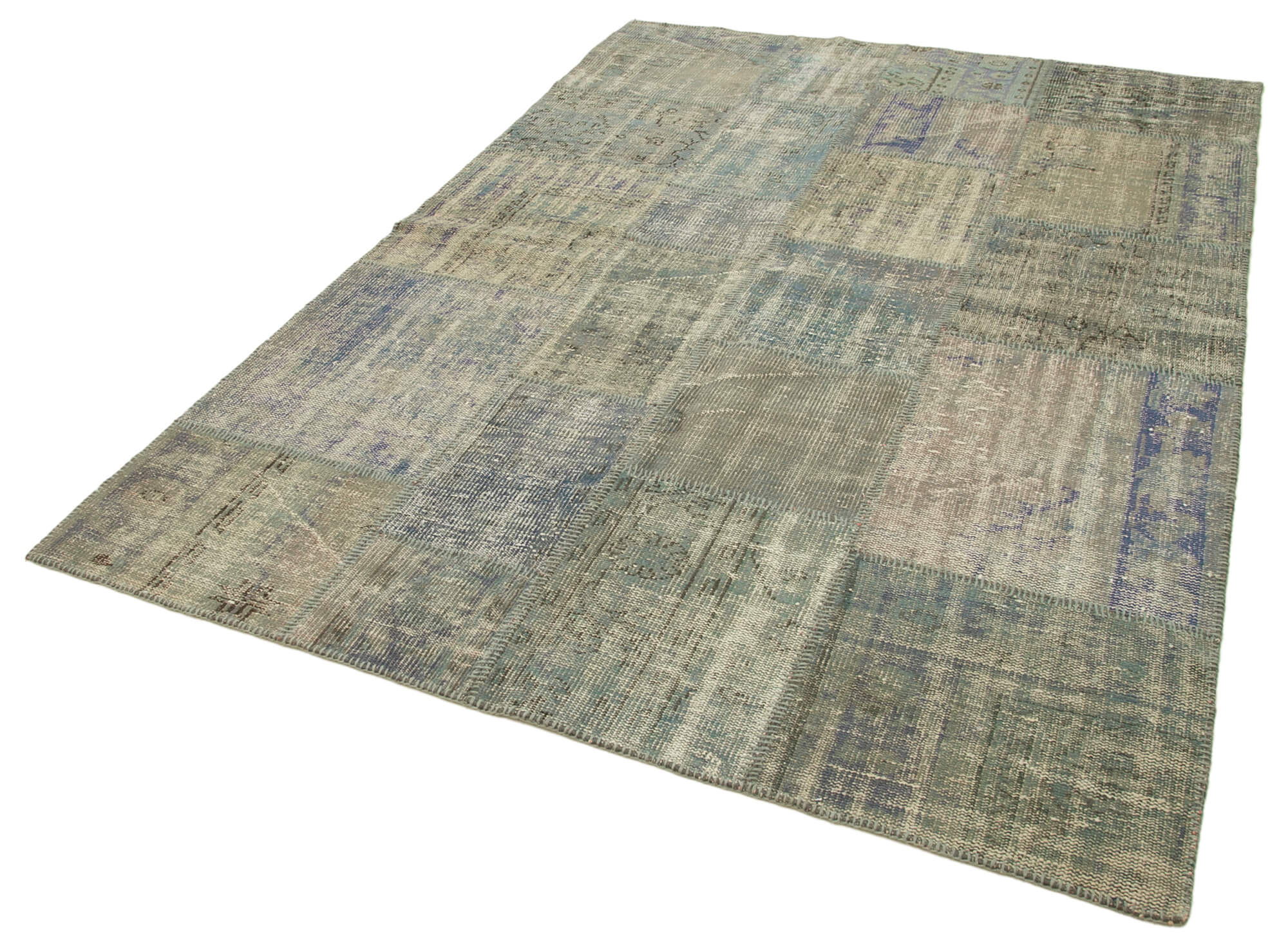 6x8 Grey Patchwork Rug - 32042