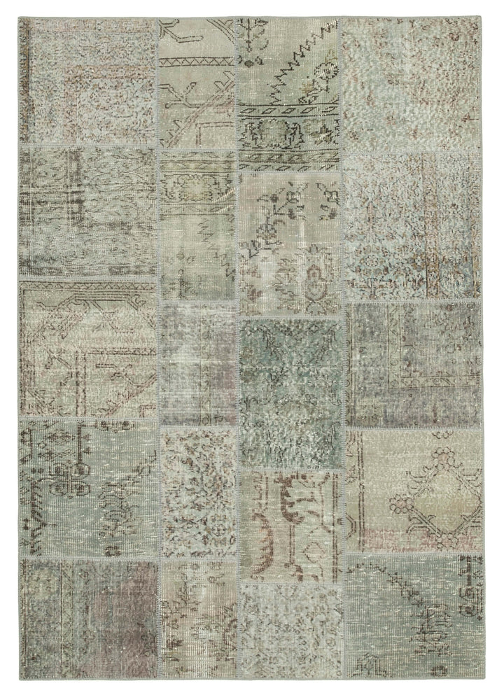 6x8 Grey Patchwork Rug - 32043
