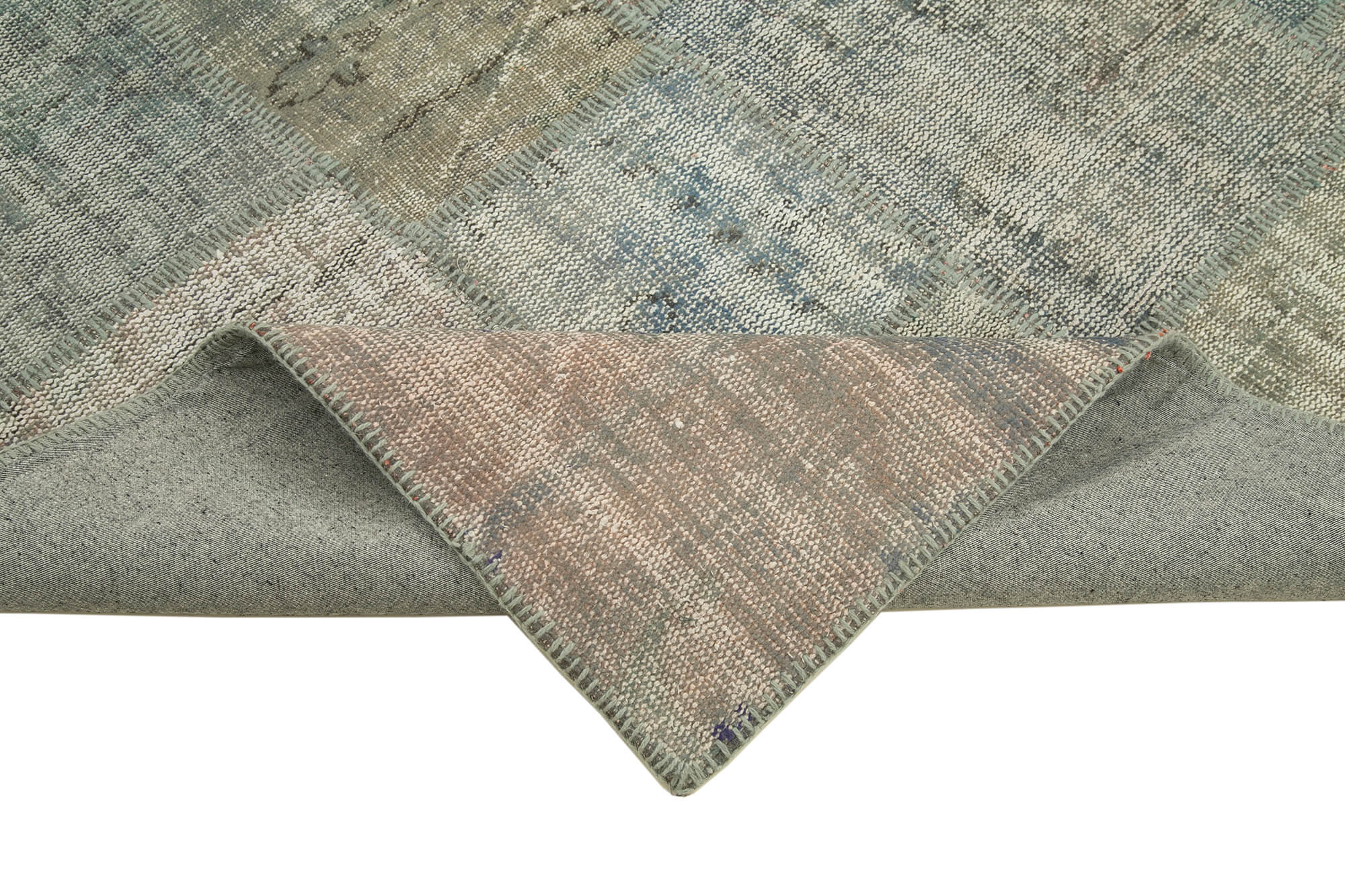 6x8 Grey Patchwork Rug - 32045