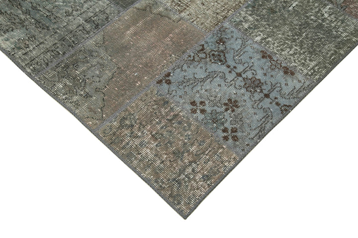 6x8 Grey Patchwork Rug - 32046