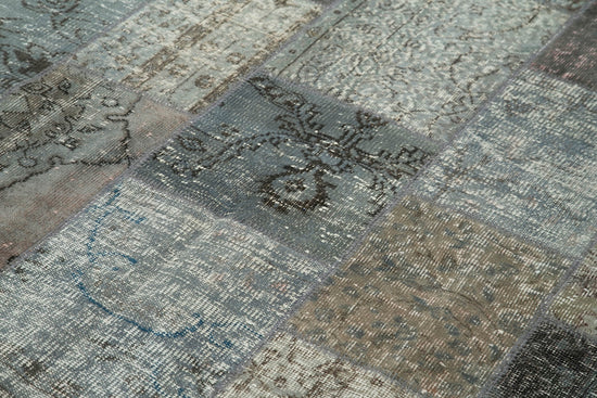 6x8 Grey Patchwork Rug - 32046