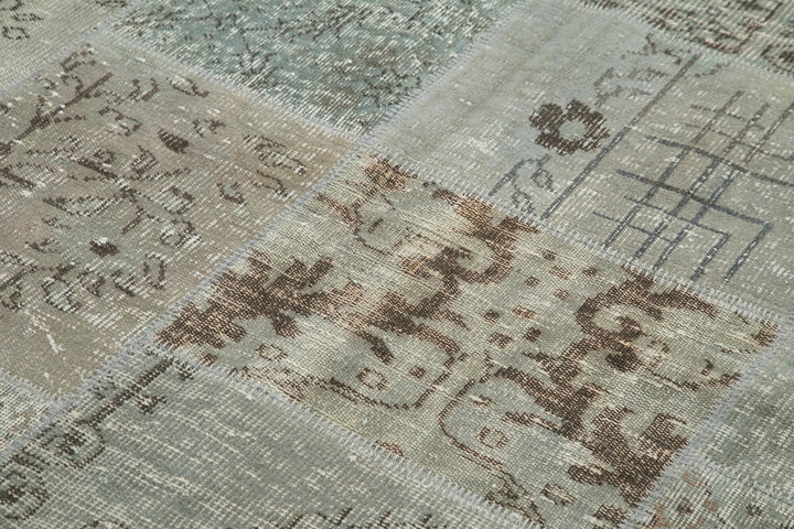 5x8 Grey Patchwork Rug - 32053