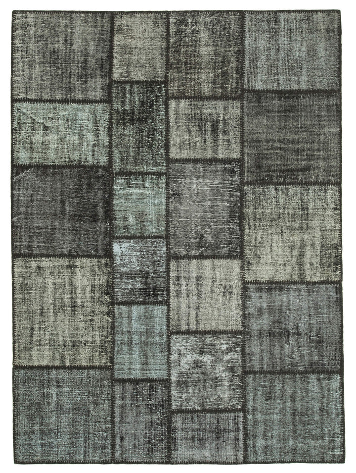 6x8 Black Patchwork Rug - 32055