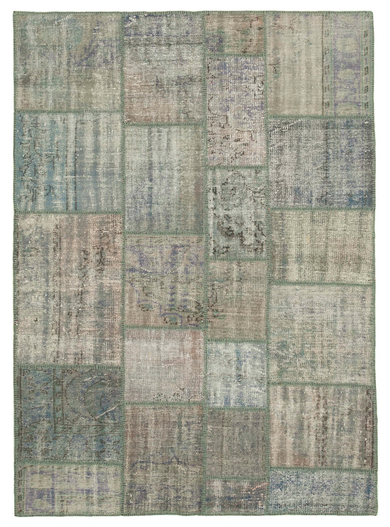 6x8 Grey Patchwork Rug - 32057