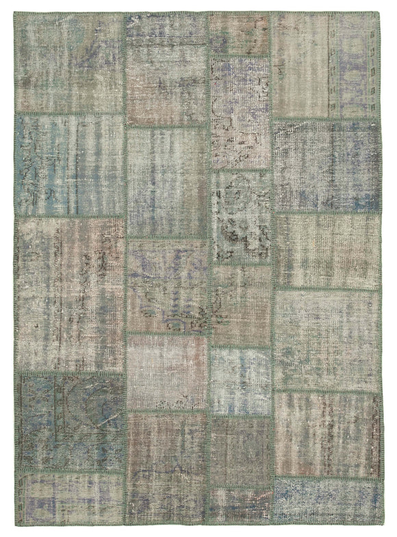 6x8 Grey Patchwork Rug - 32057