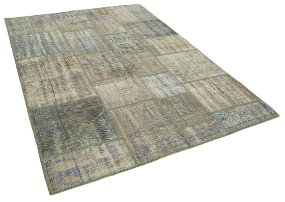 6x8 Grey Patchwork Rug - 32057