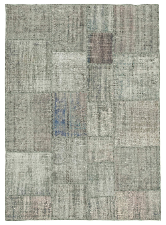 6x8 Grey Patchwork Rug - 32065