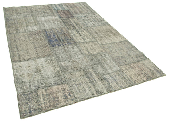 6x8 Grey Patchwork Rug - 32065