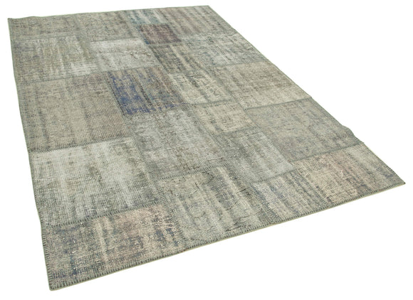 6x8 Grey Patchwork Rug - 32065