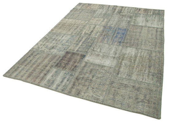 6x8 Grey Patchwork Rug - 32065