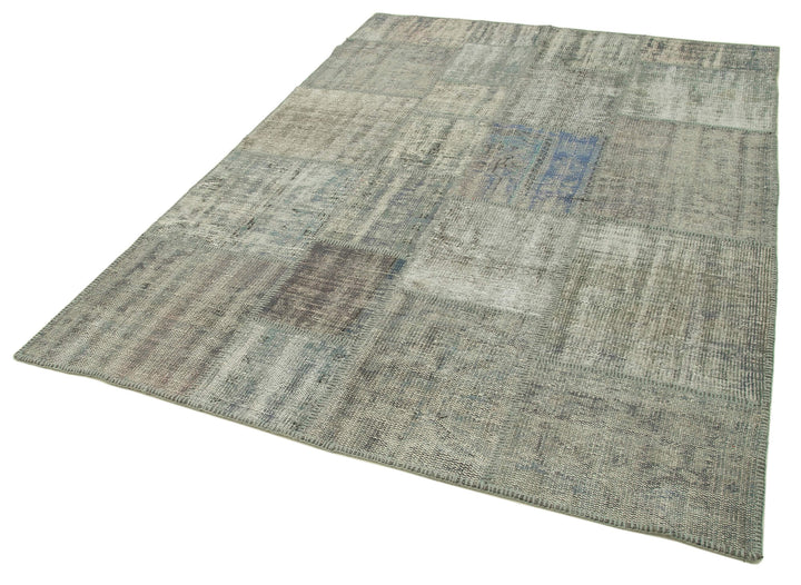 6x8 Grey Patchwork Rug - 32065