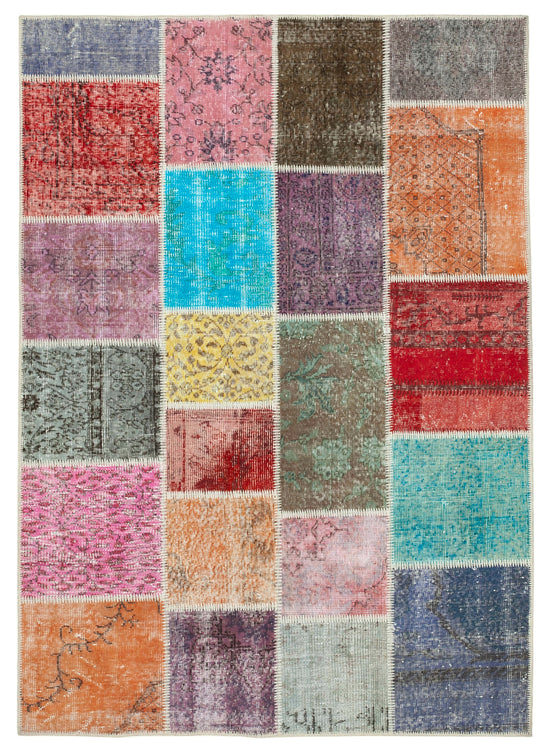 5x7 Multicolor Patchwork Rug - 32076