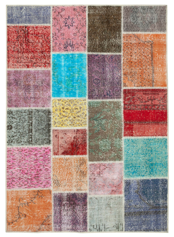 5x7 Multicolor Patchwork Rug - 32076