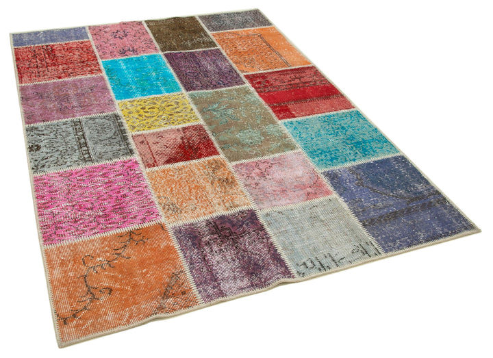 5x7 Multicolor Patchwork Rug - 32076