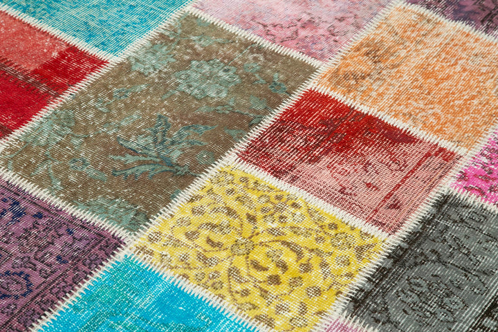 5x7 Multicolor Patchwork Rug - 32076
