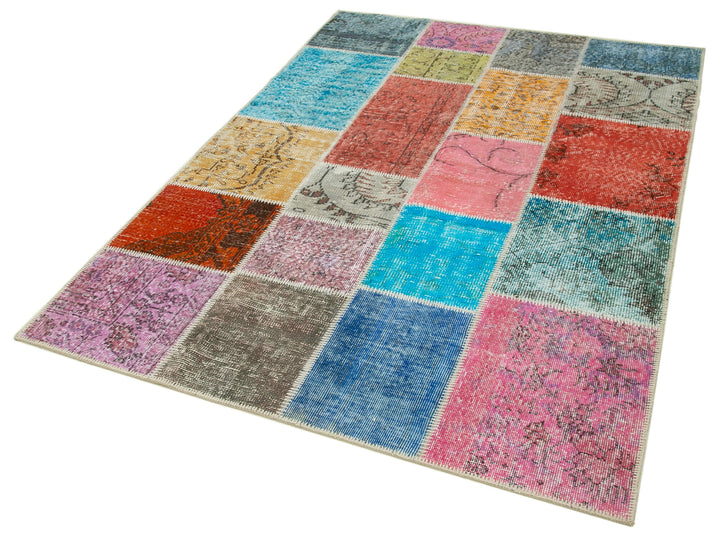 5x7 Multicolor Patchwork Rug - 32080