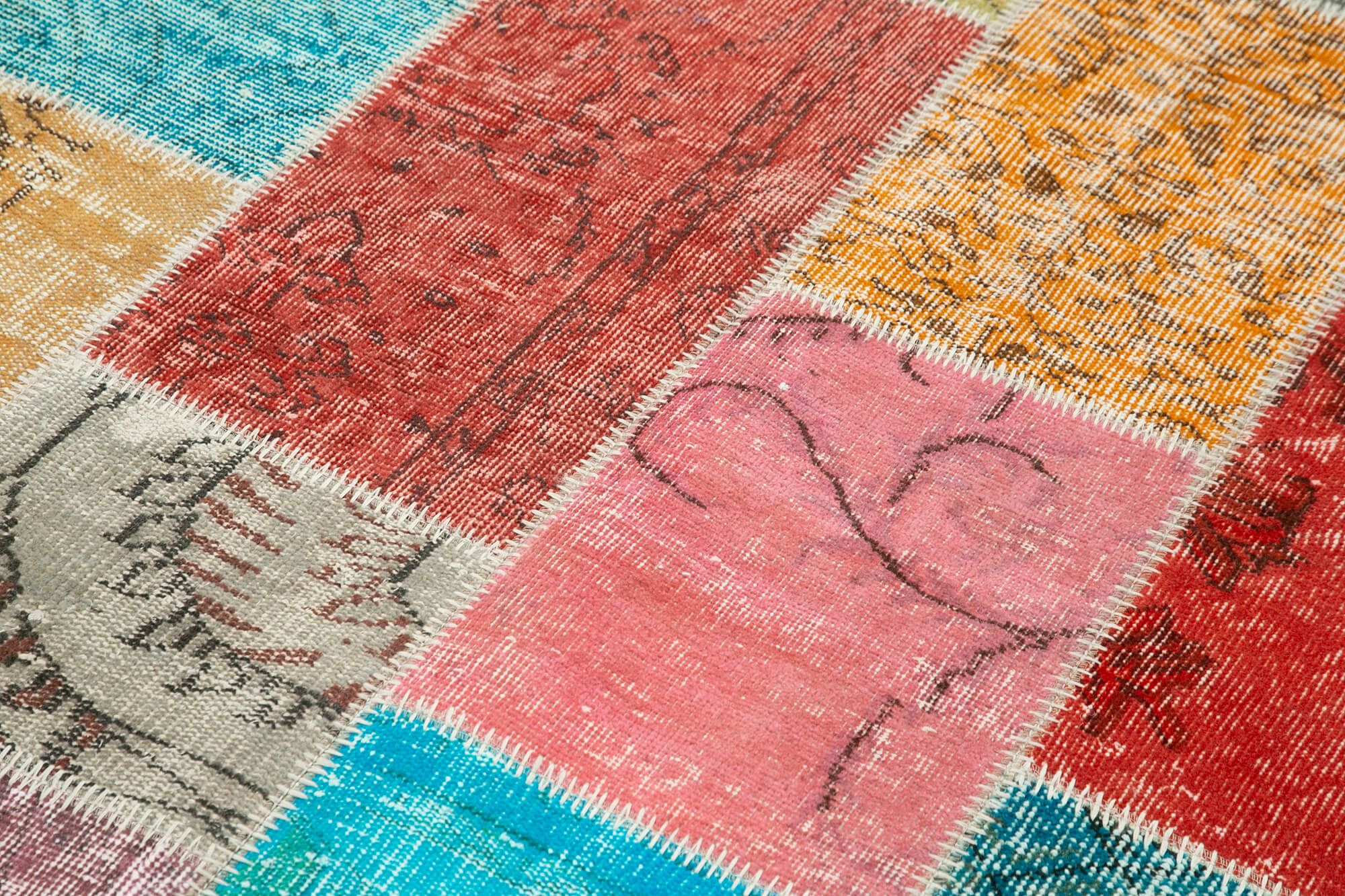 5x7 Multicolor Patchwork Rug - 32080